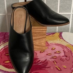Madewell black leather Marlow mule/shoe, Size 6